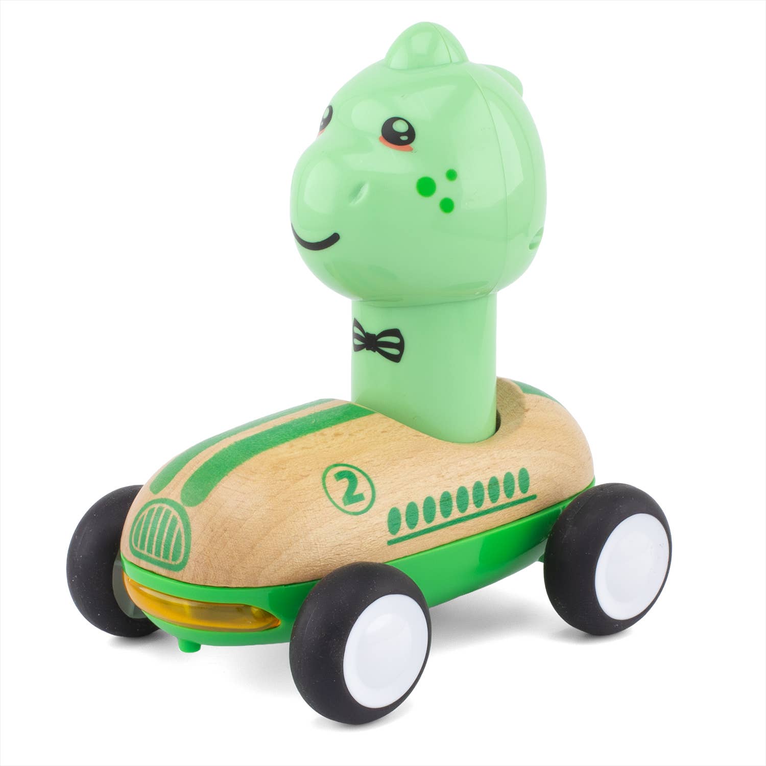 Medinis automobilis su dinozauru
