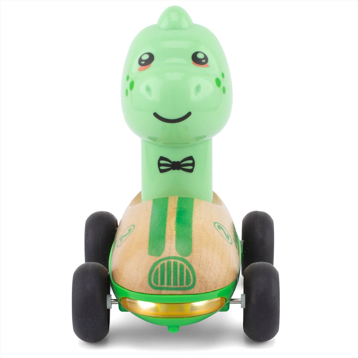 Medinis automobilis su dinozauru