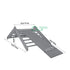 2-in-1 Montessori Climbing Triangle With Ramp