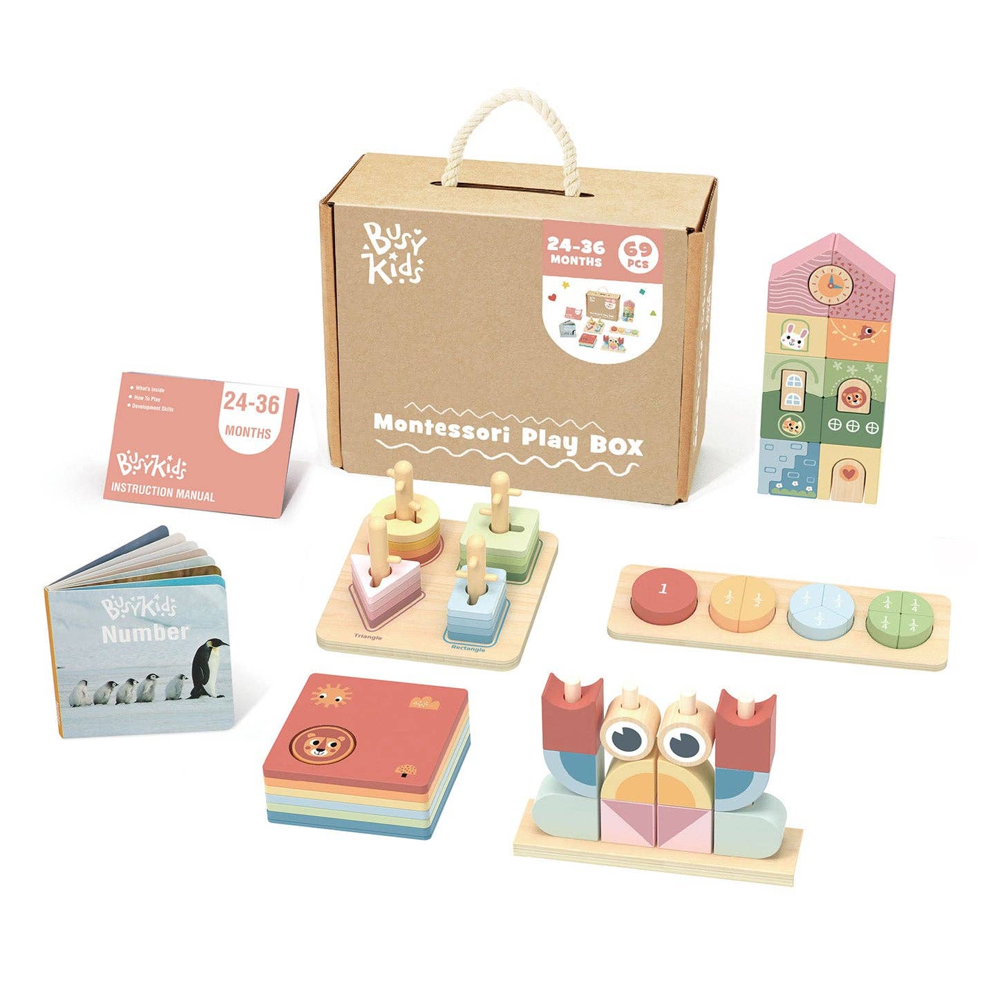 Montessori žaislų rinkinys 24 - 36 mėn