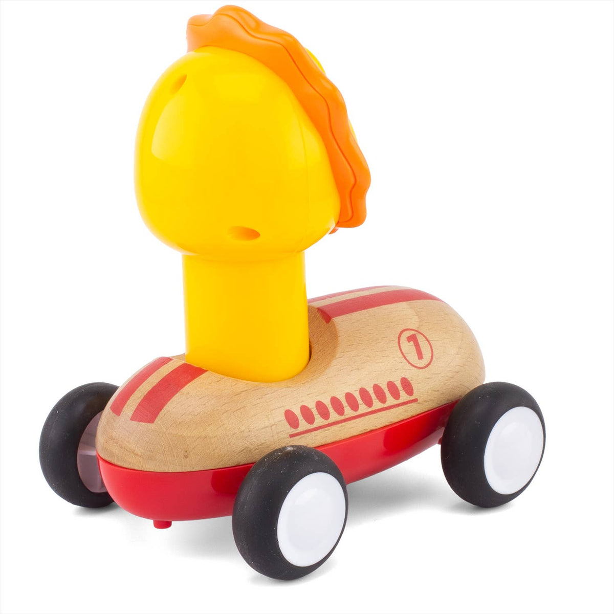 Medinis automobilis su liūtuku