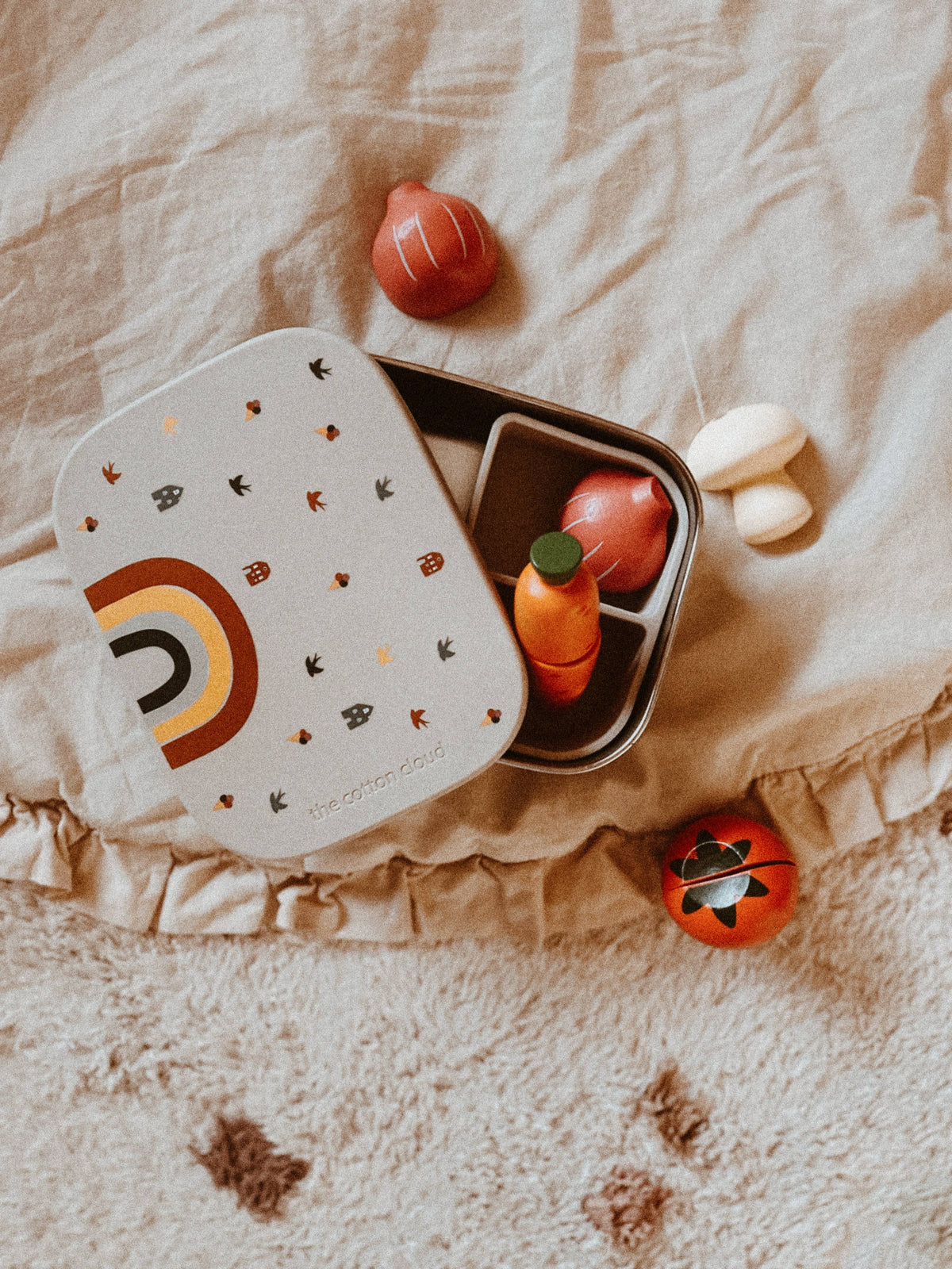 Nerūdijančio plieno užkandžių dėžutė Rainbow