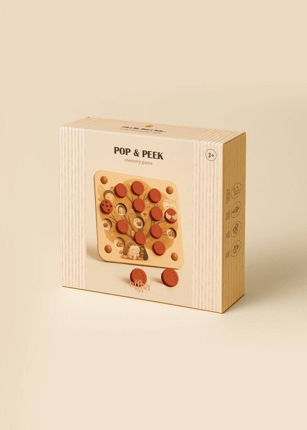 Montessori edukacinė atminties dėlionė Pop & Peek