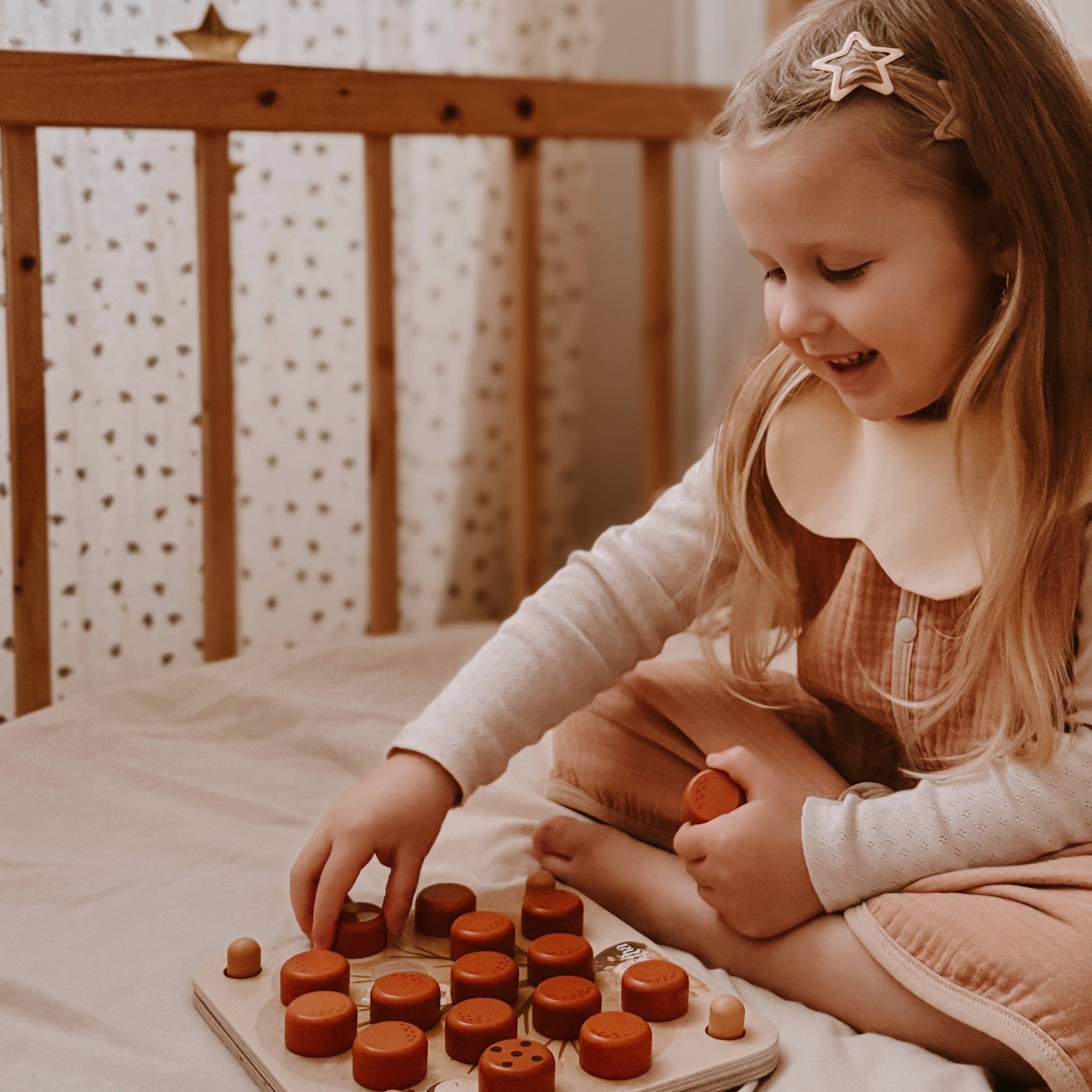 Montessori edukacinė atminties dėlionė Pop & Peek