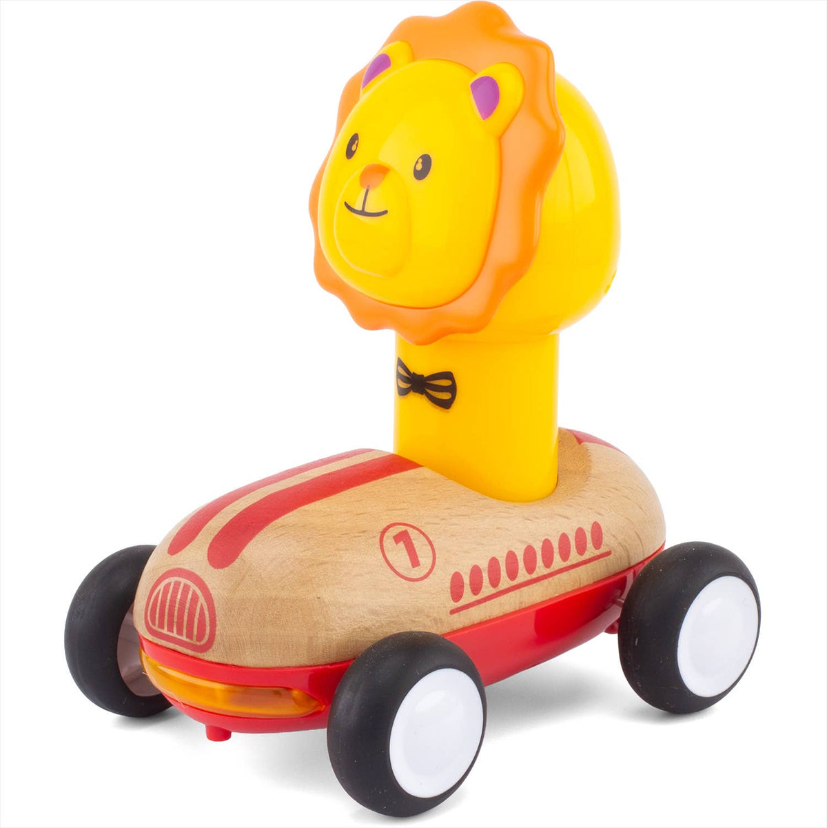 Medinis automobilis su liūtuku