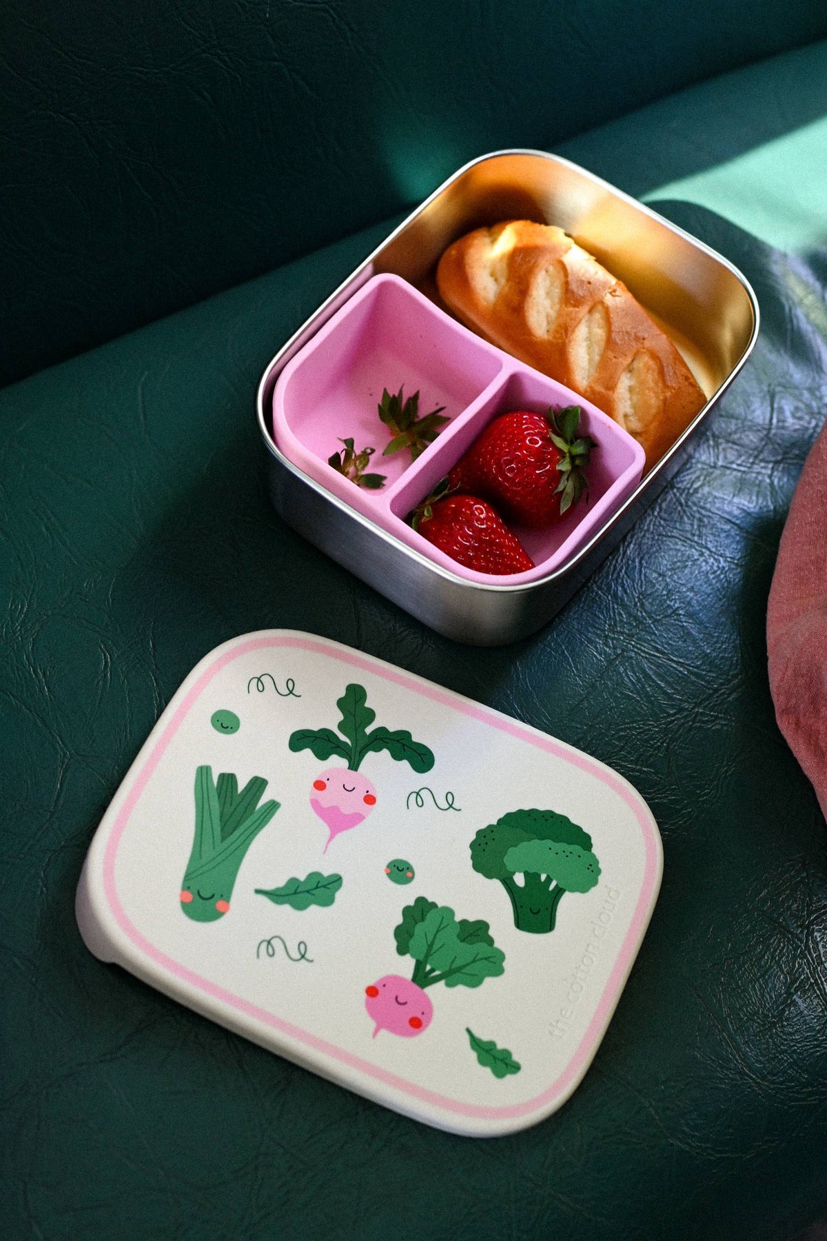 Nerūdijančio plieno užkandžių dėžutė Veggie Pals
