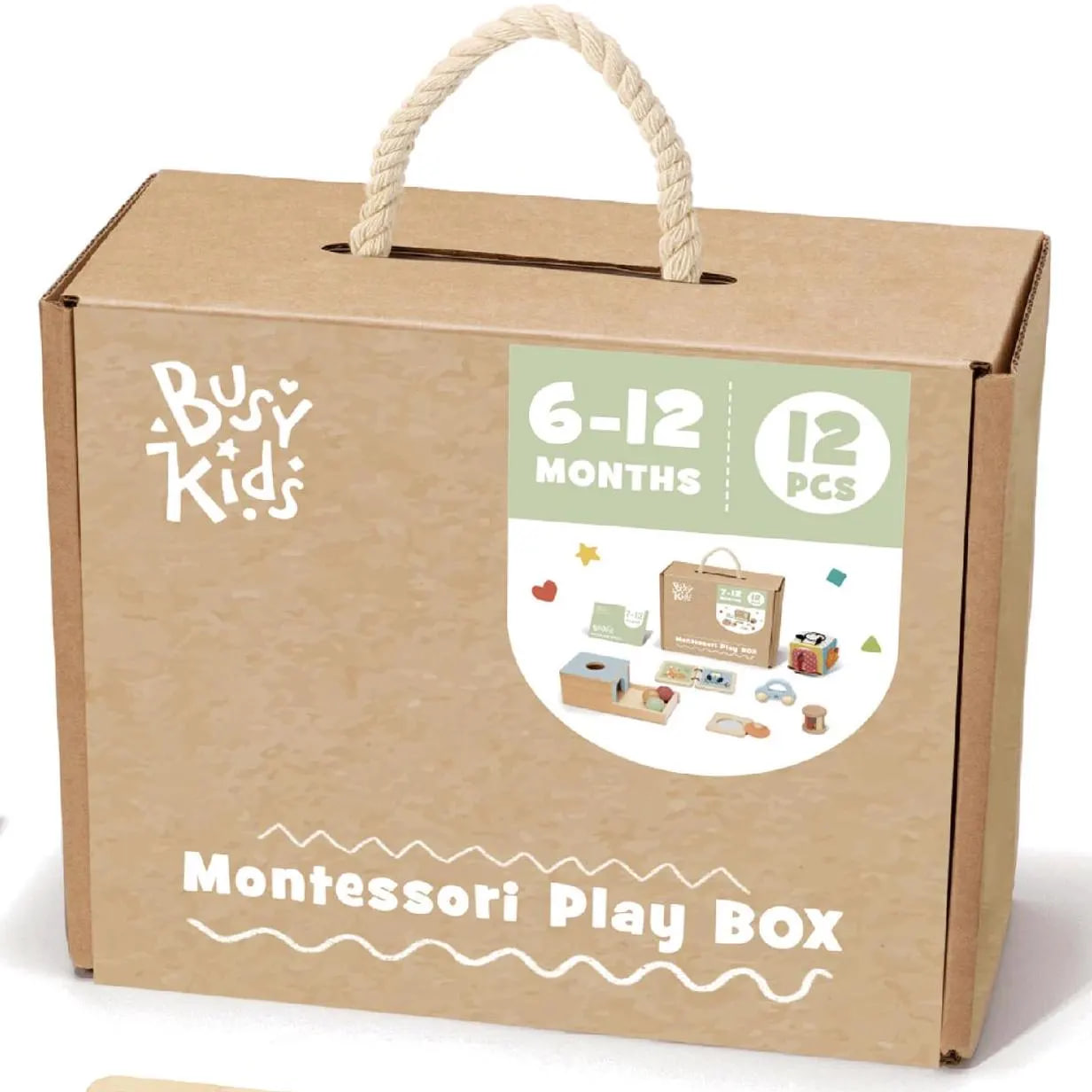 Montessori žaislų rinkinys 6–12 mėn.