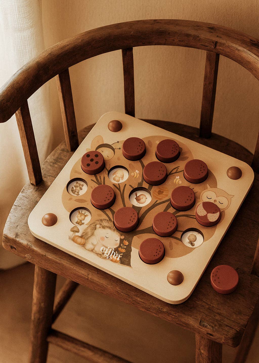 Montessori edukacinė atminties dėlionė Pop & Peek