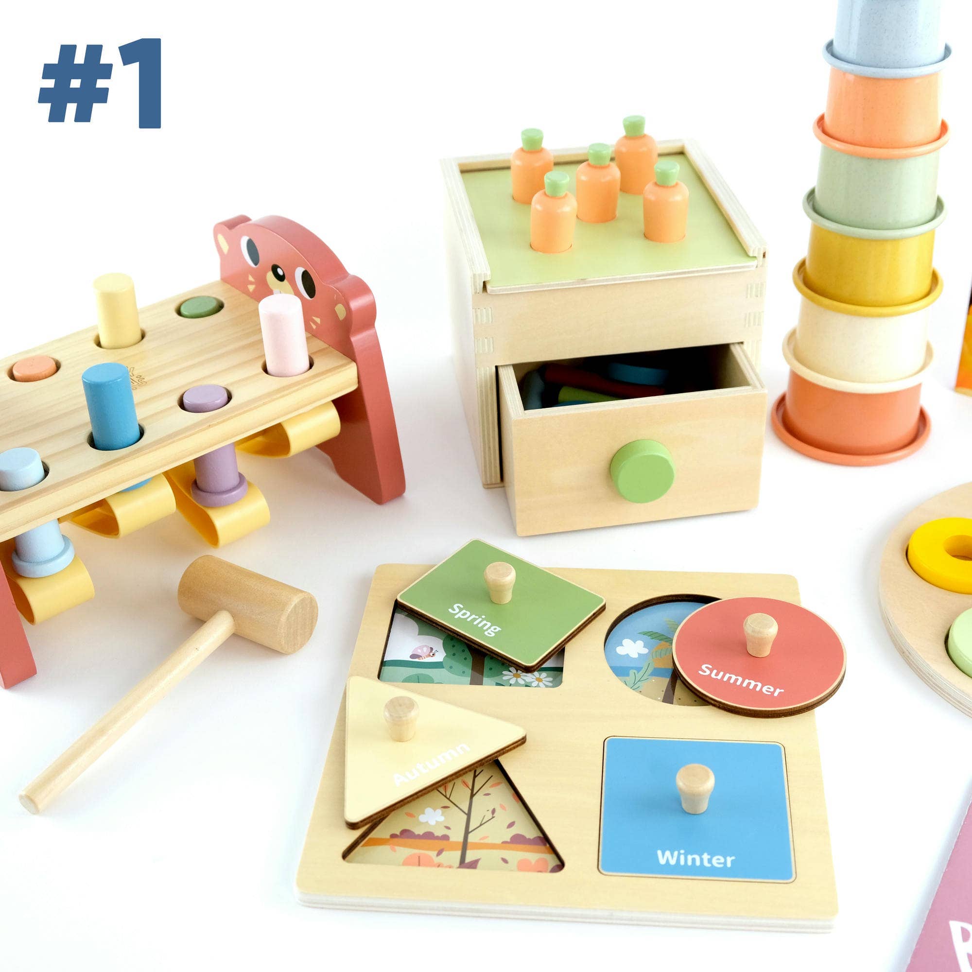 Montessori žaislų rinkinys, 12 - 18 mėn