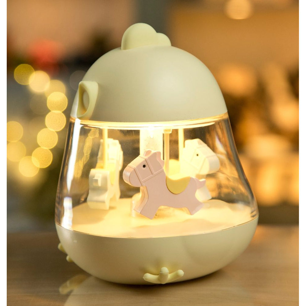 Lamp with Carousel and Music - Yellow