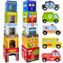 City Vehicles in Boxes Puzzle Cubes