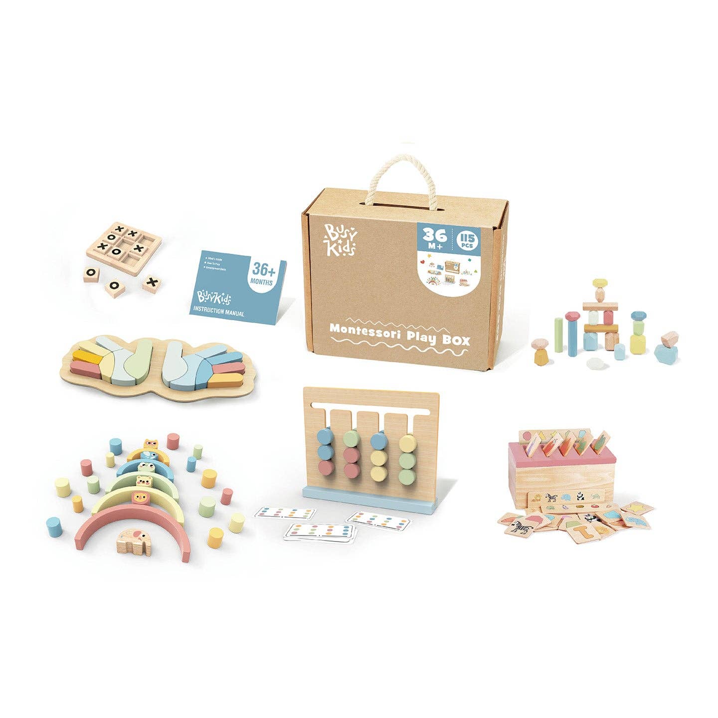 Montessori žaislų rinkinys 36+ mėn