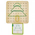 Geoplan on Rubber Bands Wooden Puzzle, 69 pcs
