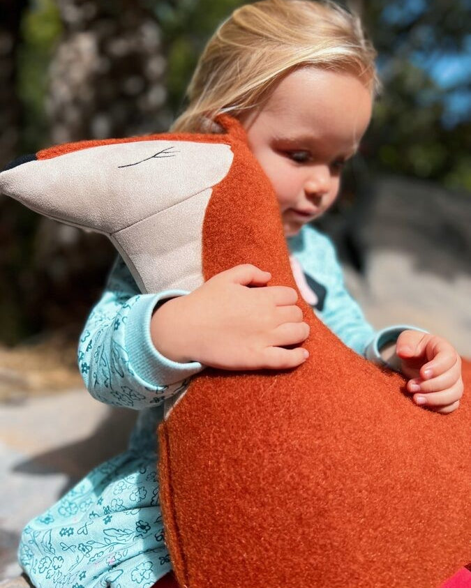 Handmade Fox Soft Toy Pillow