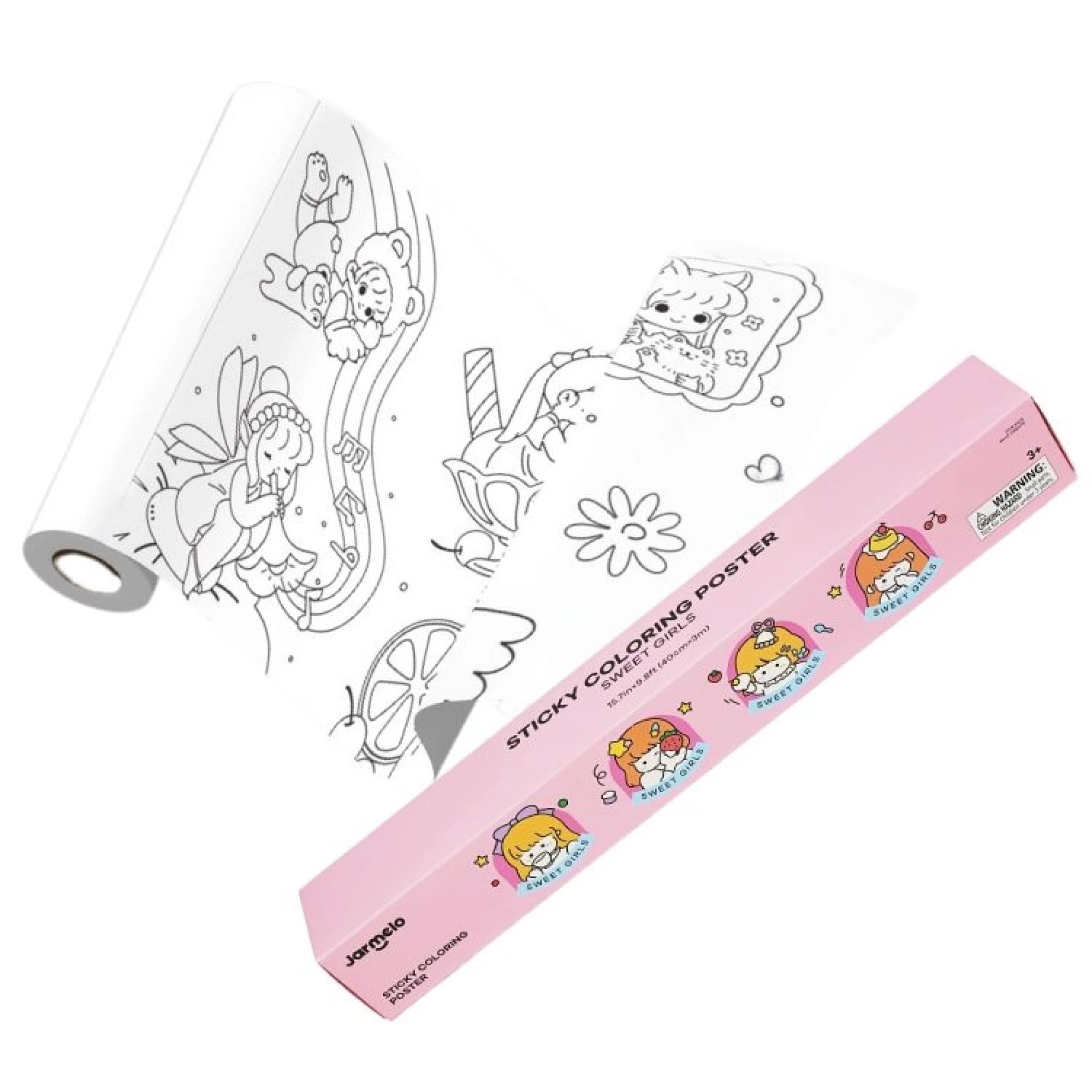 Lipnūs spalvinimo lapai "Sweet girl", 3m