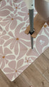 Kids Mealtime Floor Mat, Non-Slip & Waterproof - Daisy Pink
