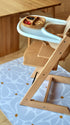 Kids Mealtime Floor Mat, Non-Slip & Waterproof - Daisy Lavender
