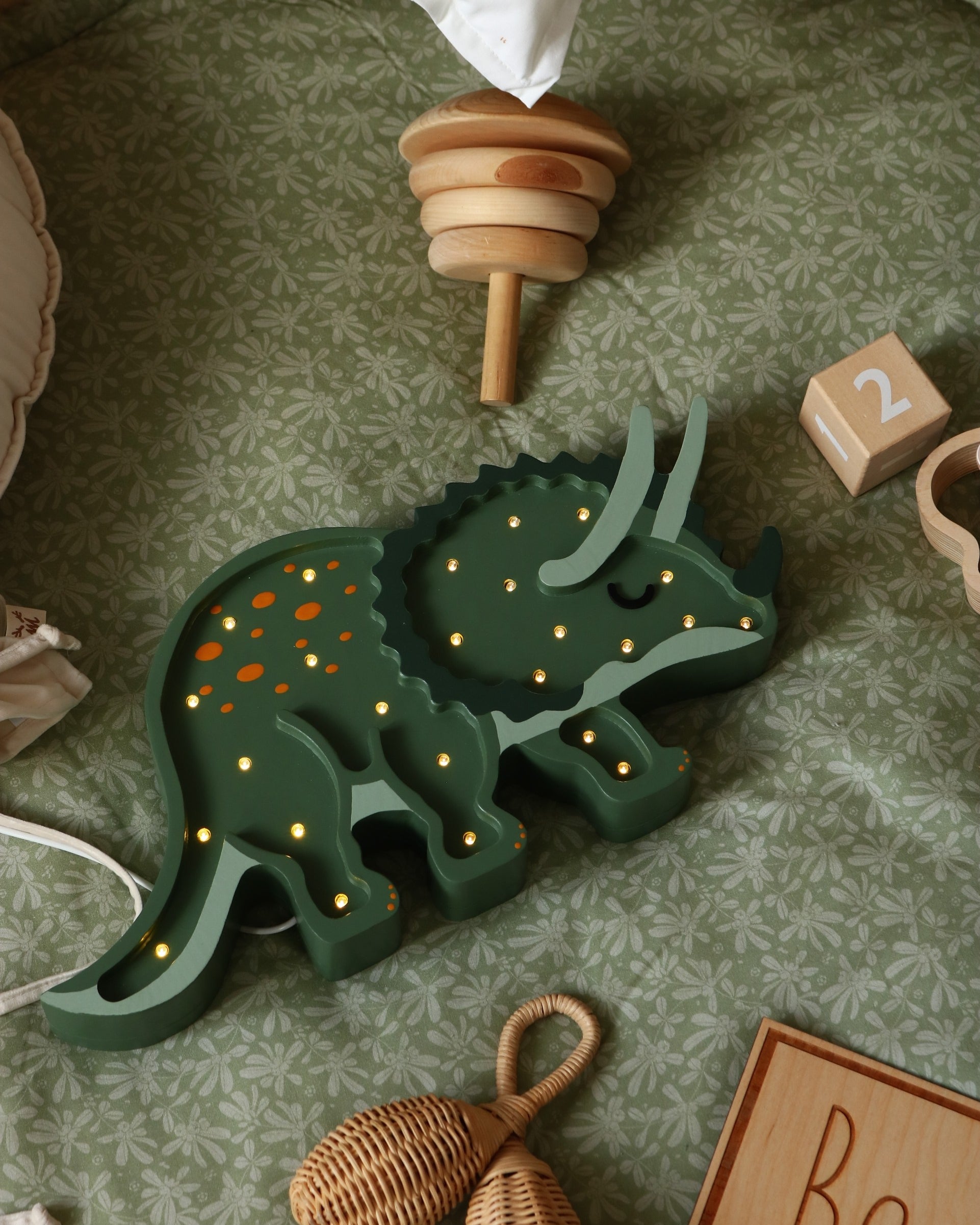 Little Lights Dino Triceratops Lamp