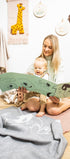 Merino baby blanket - Doggy