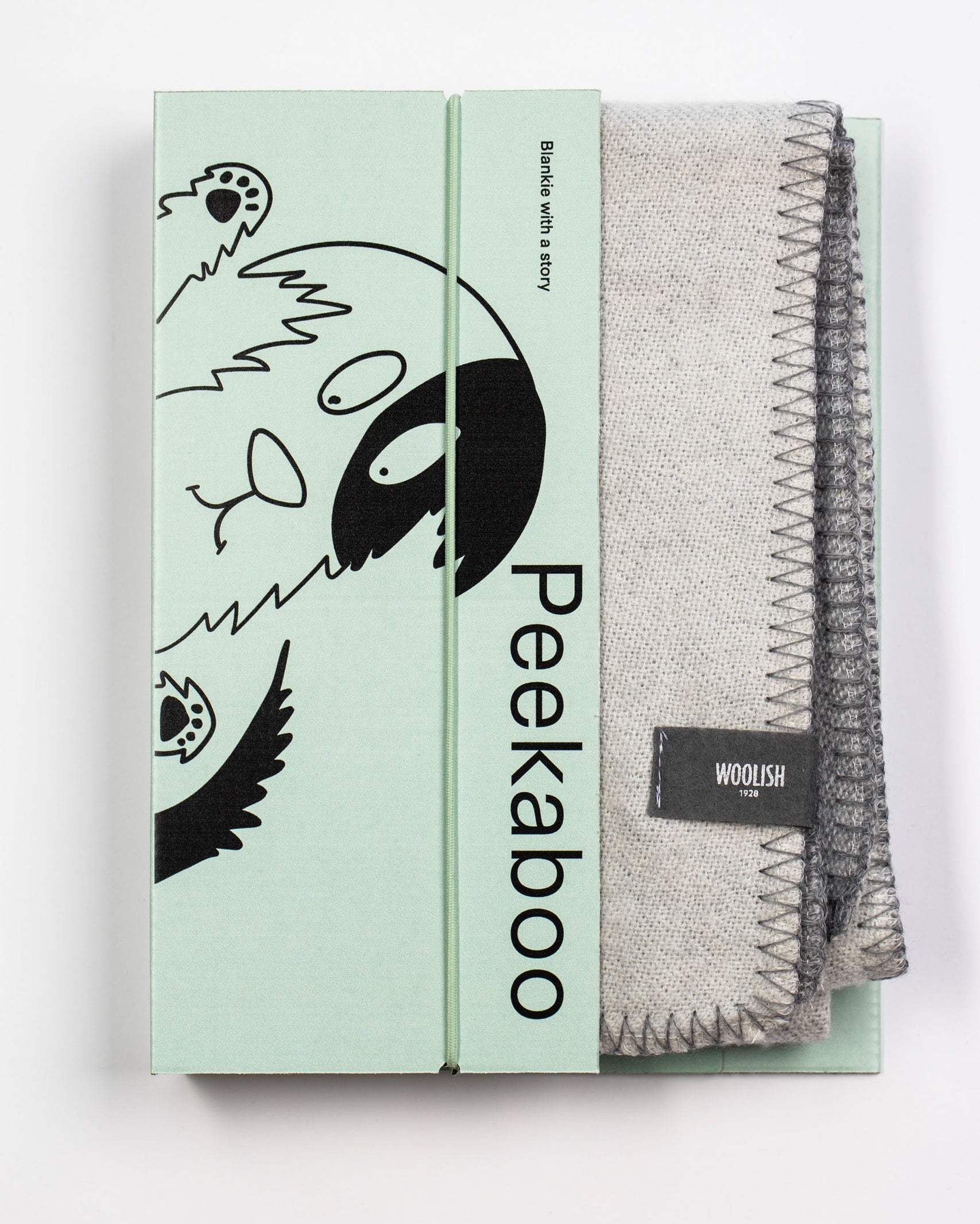 Merino baby blanket - Doggy