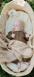 Merino wool baby blanket LOVE