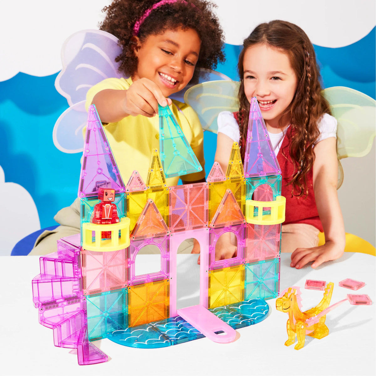 MAGNA-TILES „Castle DLX“ magnetinis konstruktorius, 48 dalys