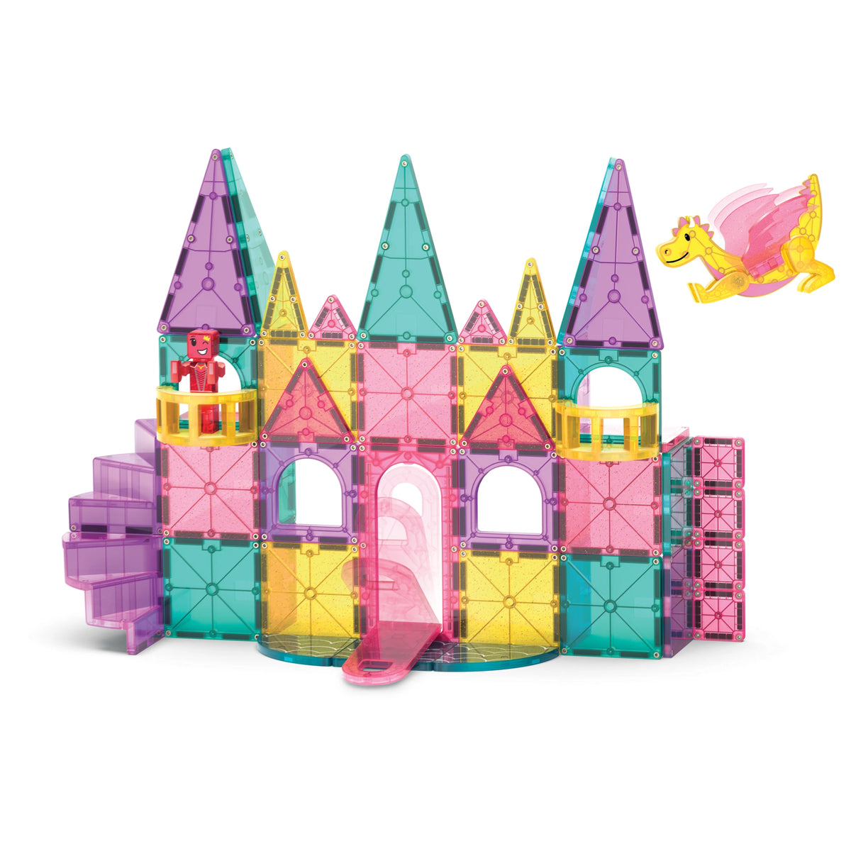MAGNA-TILES „Castle DLX“ magnetinis konstruktorius, 48 dalys