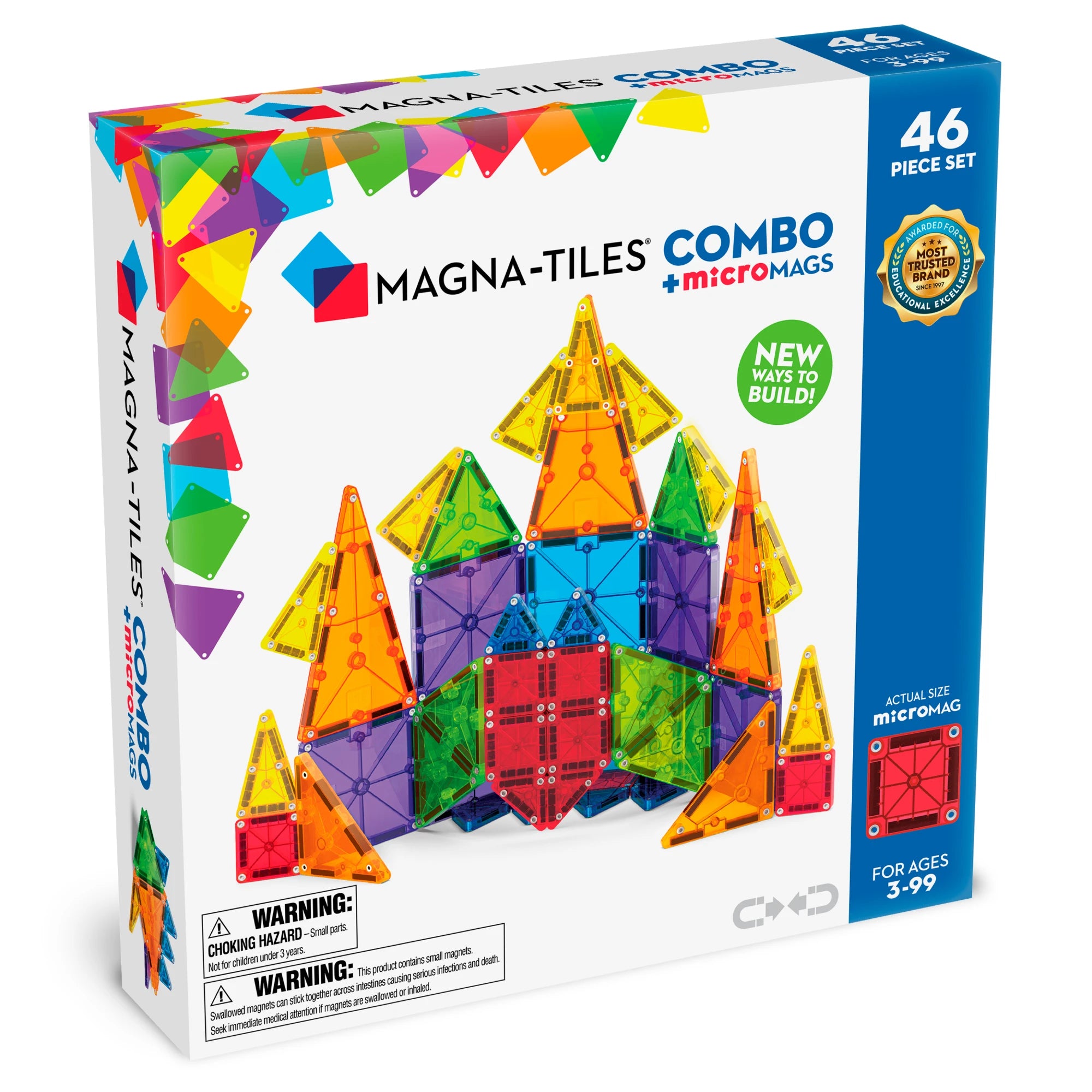 MAGNA-TILES „Combo“ magnetinis konstruktorius, 46 dalys
