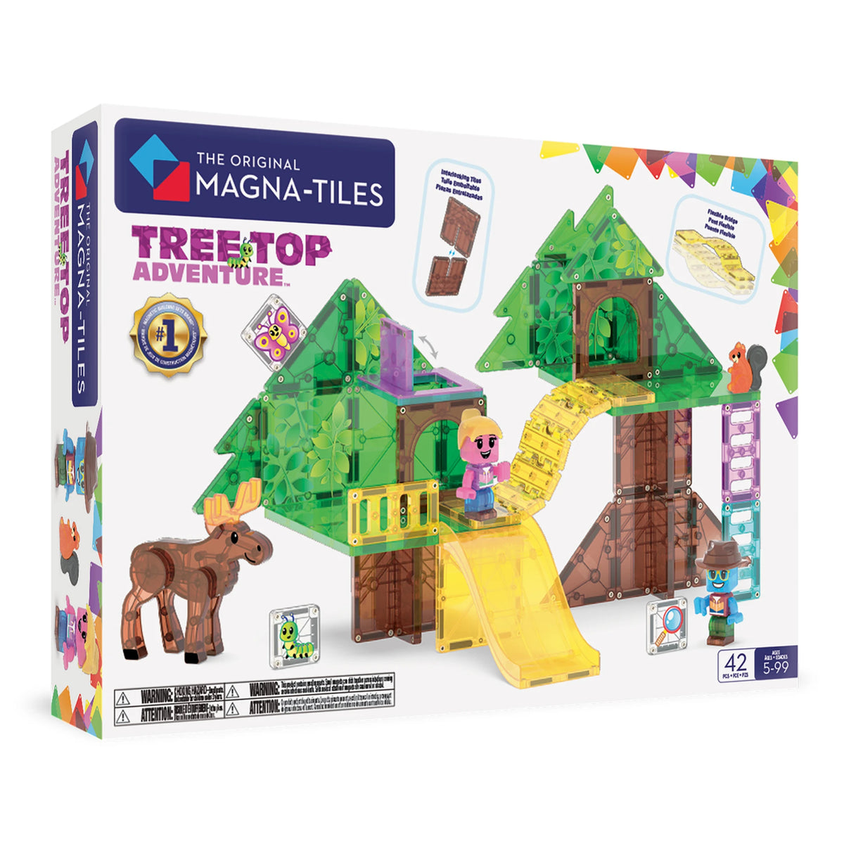 MAGNA-TILES „Treetop Adventure“ magnetinis konstruktorius, 42 dalys