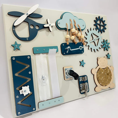 Portable baby sensory busy board (30×40 cm)
