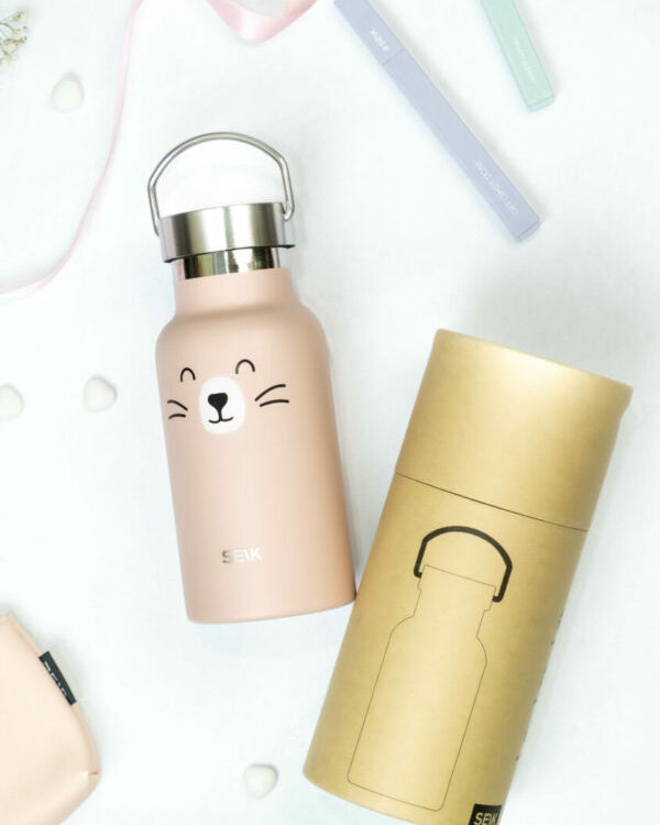 Water Bottle / Thermos – Cat – 350ml Stainless Steel