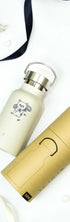 Water Bottle / Thermos – Bear Design – Beige 350ml Stainless Steel