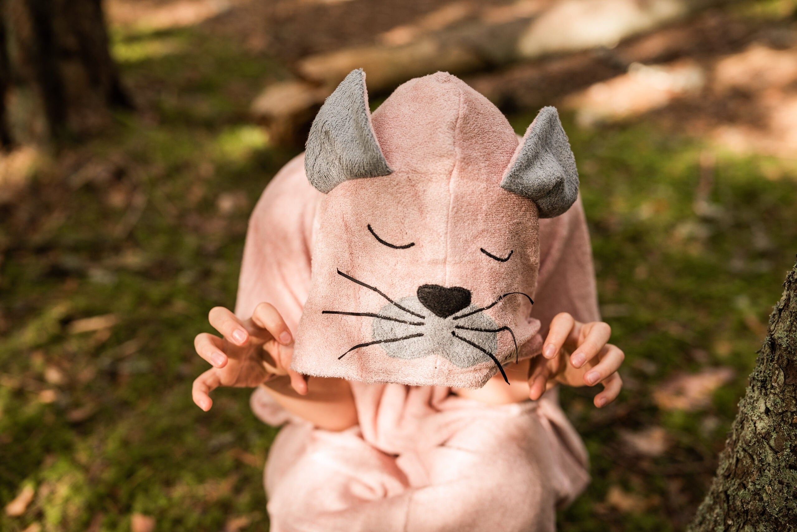 Short-Sleeve Poncho CAT- For TODDLERS (Size 82/86-116)