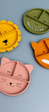 Silicone Divided Suction Plate for Kids - Mr. Lion