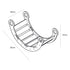 Snug Rocker for Kids - Natural With Pink Pillow