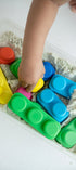 Soft Blocks Set With Wheels - 21 pcs 