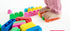 Soft Blocks Set With Wheels - 14 pcs