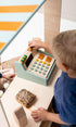Wooden Store Cash Register with Accessories