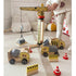 Wooden Construction Site With Vehicles
