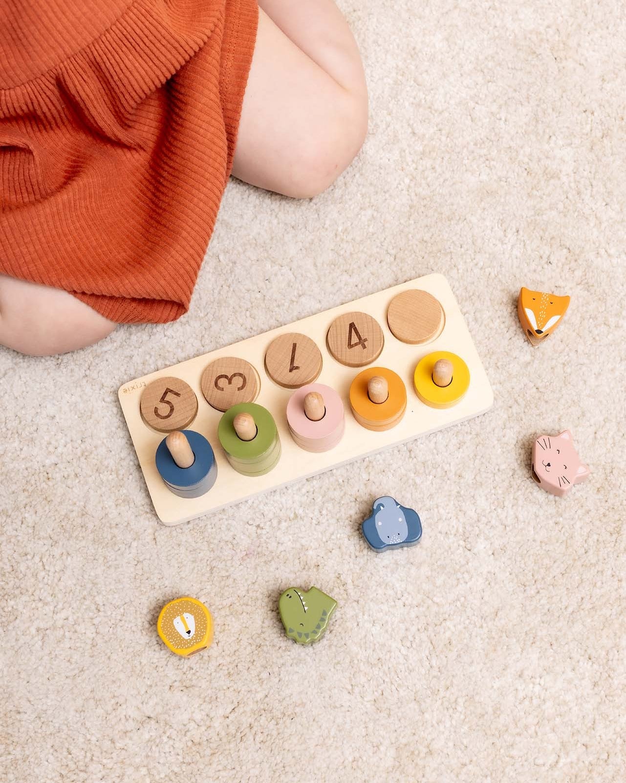 Wooden Counting Puzzle 0-5