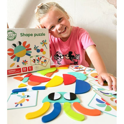 Wooden Montessori shape Puzzle