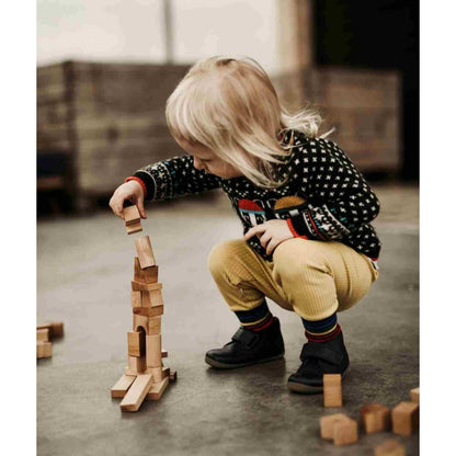 Wooden Tower Puzzle - Colorful